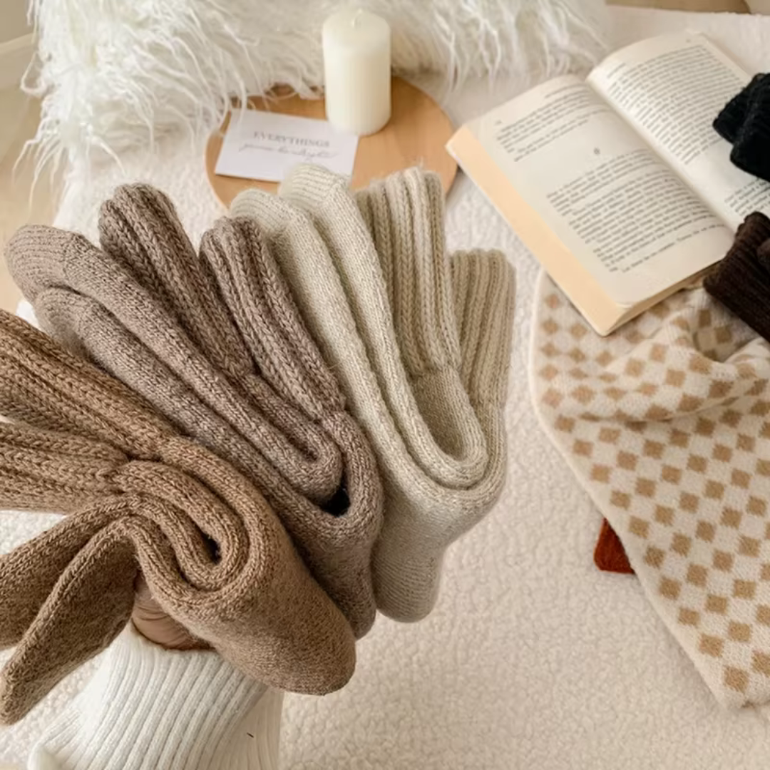 SnuggleSocks™ - Knitted Fleece Socks