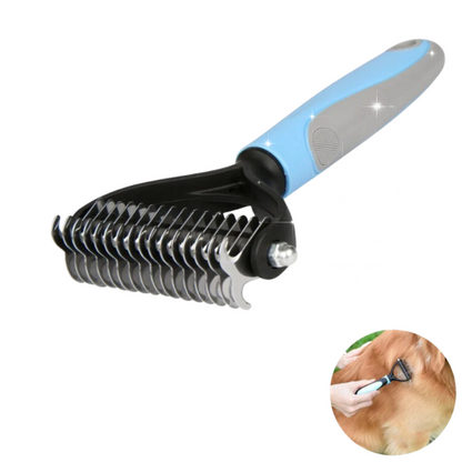 FurVac Dual-Sided Pet Grooming Rake