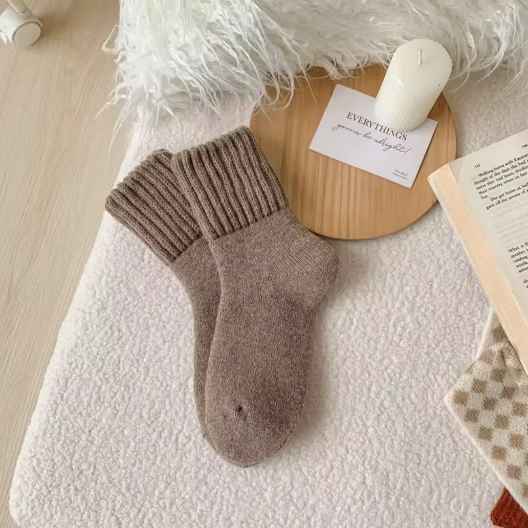 SnuggleSocks™ - Knitted Fleece Socks