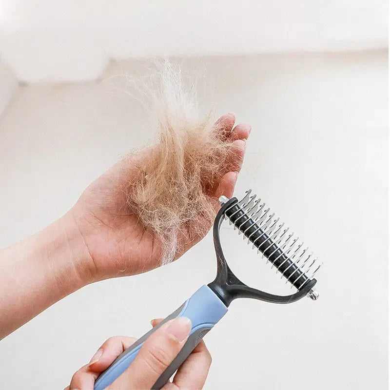 FurVac Dual-Sided Pet Grooming Rake