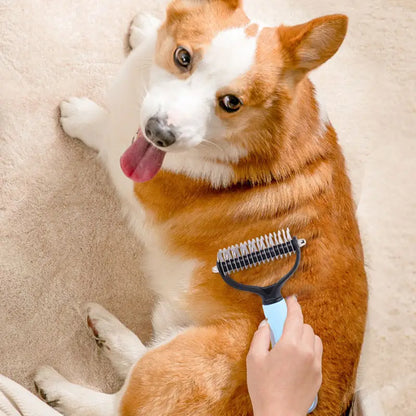 FurVac Dual-Sided Pet Grooming Rake
